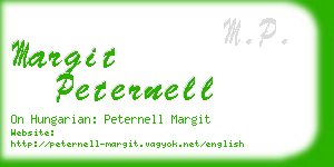 margit peternell business card